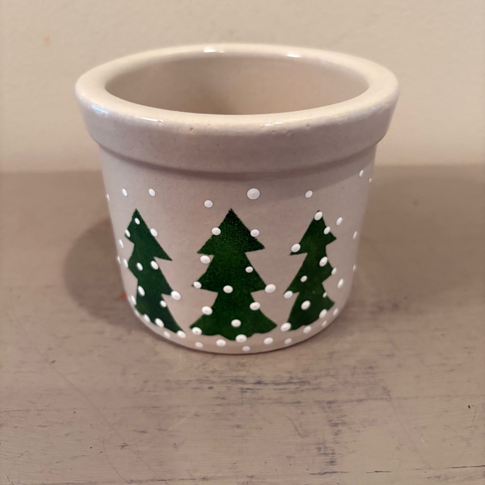 VTG Roseville Pottery Christmas Crock